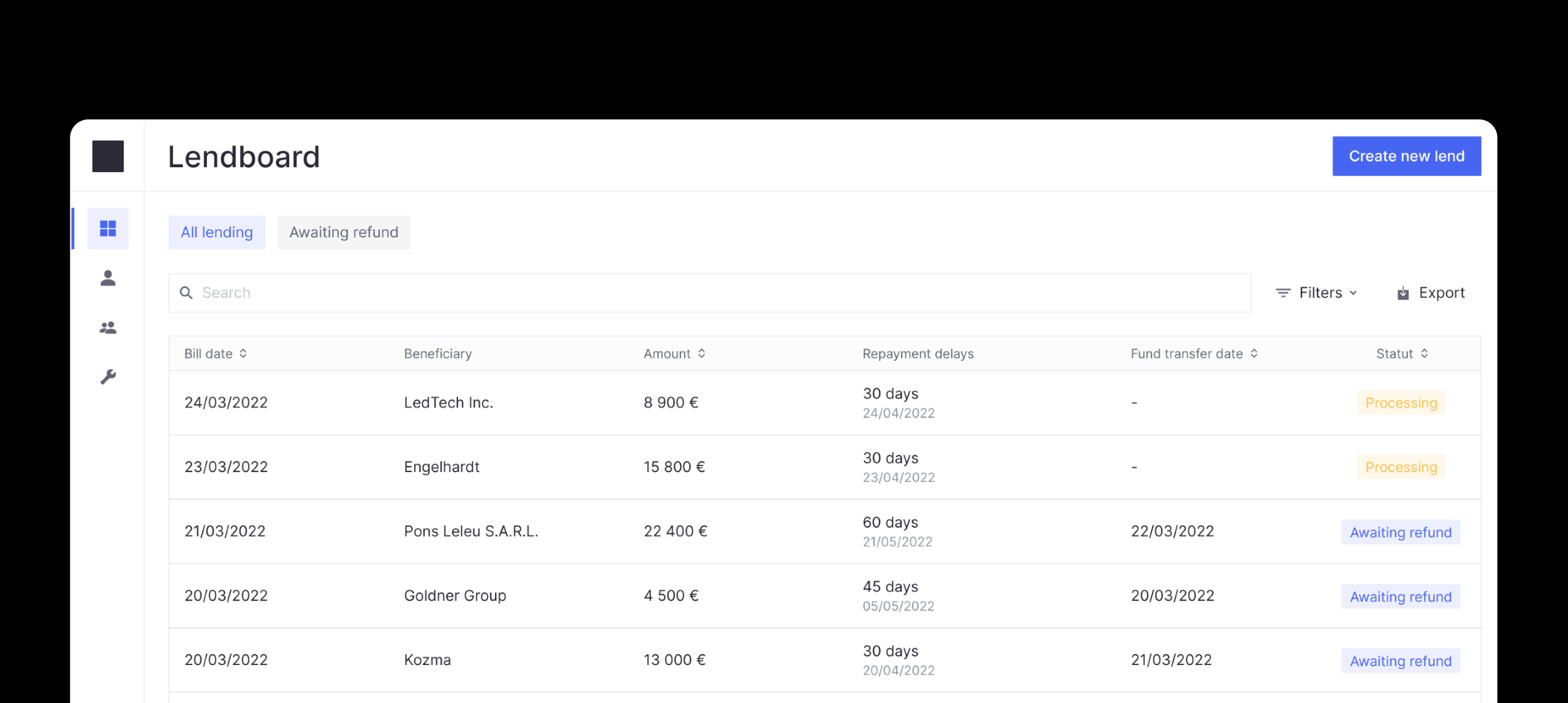 Aria-dashboard