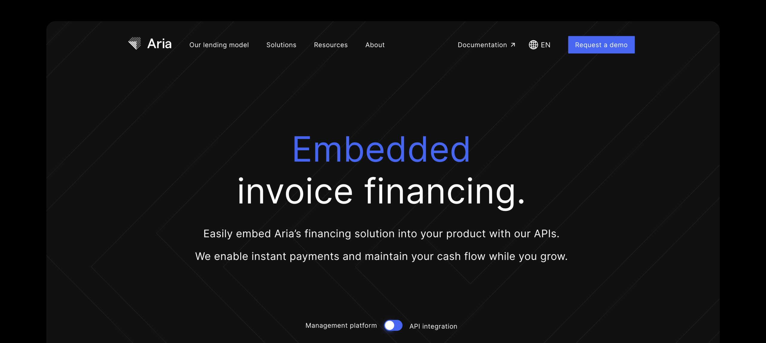 Aria-website